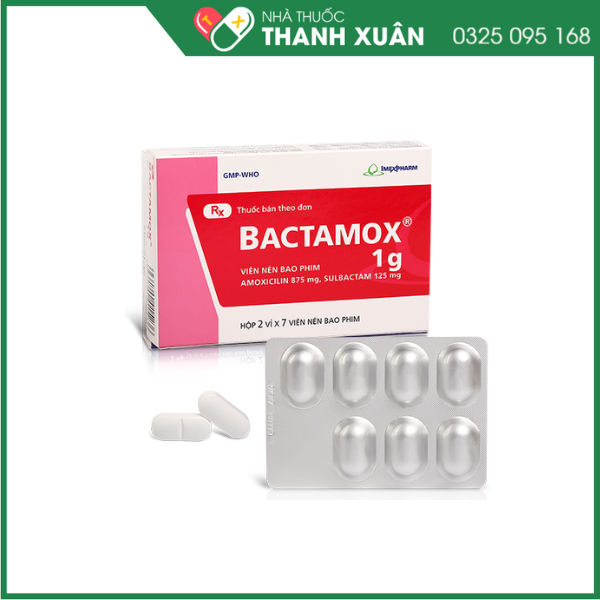 Thuốc Bactamox 1g Imexpharm điều trị nhiễm khuẩn